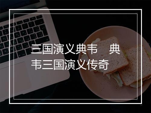 三国演义典韦 典韦三国演义传奇